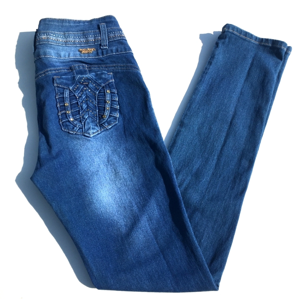 Tush Push Skinny Blue Jeans Size 11 Juniors
